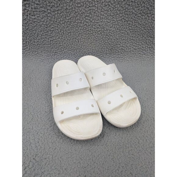 Crocs Classic White Sandal Slides Women's size 8 Mens size 6 Style 206761 - Picture 1 of 10